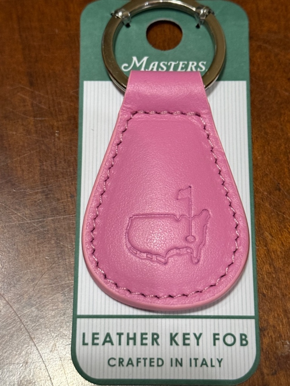 2026 Masters Tournament Pink Italian Leather Key Fob!!🔥🔥🔥